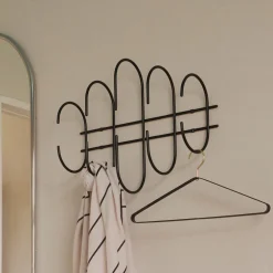 AYTM Møbel Og Interiør>Moveo vægknagerække, bredde 51 cm, sort, stål