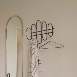 AYTM Møbel Og Interiør>Moveo vægknagerække, bredde 51 cm, sort, stål