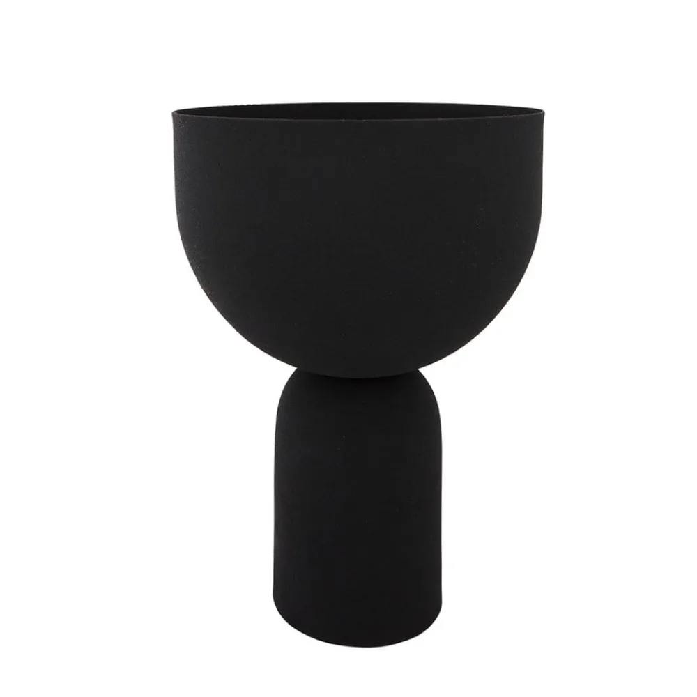 AYTM Torus urtepotte, sort, Ø 22 cm, højde 30,6 cm, jern