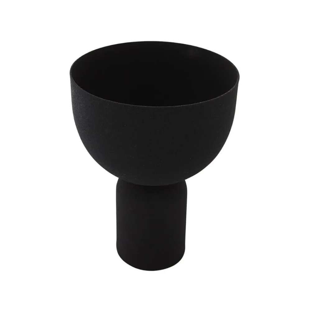 AYTM Torus urtepotte, sort, Ø 22 cm, højde 30,6 cm, jern