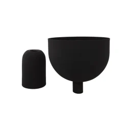 AYTM Torus urtepotte, sort, Ø 22 cm, højde 30,6 cm, jern