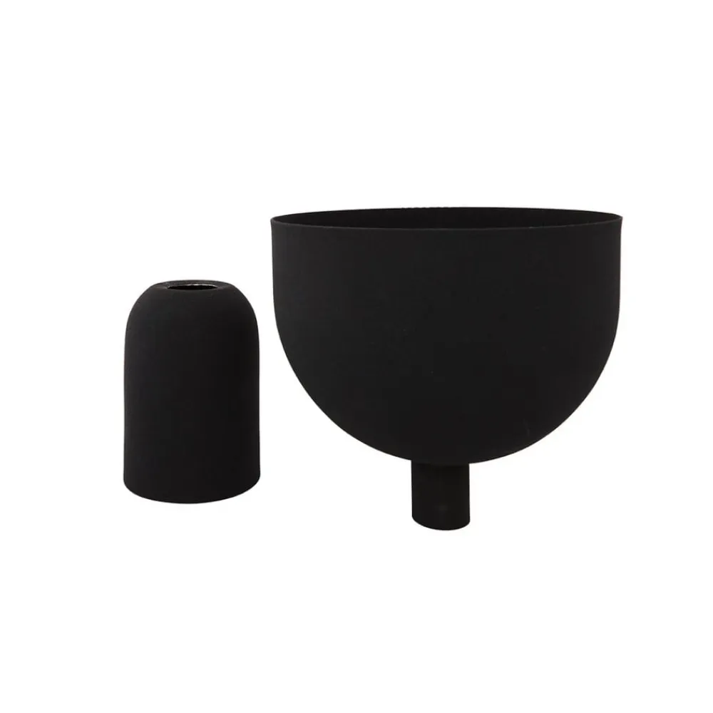 AYTM Torus urtepotte, sort, Ø 22 cm, højde 30,6 cm, jern