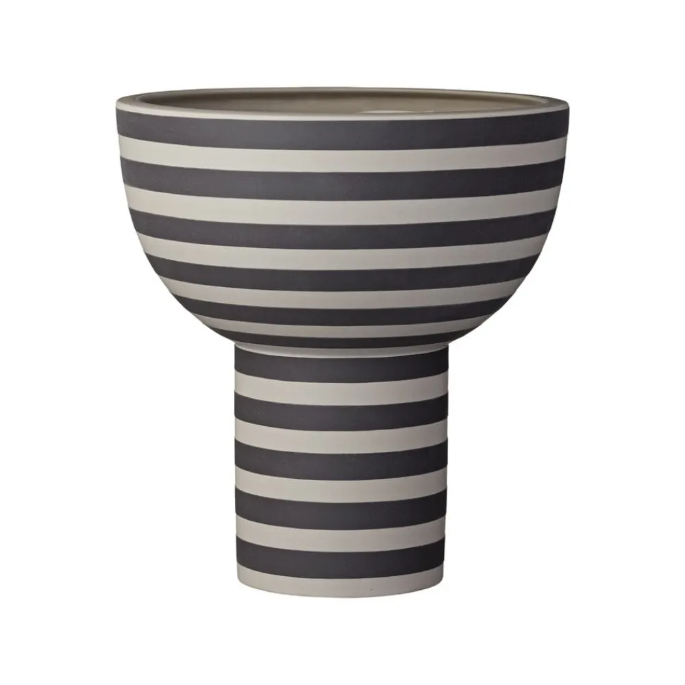 AYTM Møbel Og Interiør>Varia vase, sort, Ø 23 cm, højde 24 cm, keramik