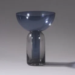Vase Torus, blå, Ø 25 cm, højde 33 cm, glas^AYTM Clearance