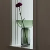 Vase Torus, grøn, Ø 25 cm, højde 33 cm, glas^AYTM Clearance
