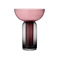 AYTM Møbel Og Interiør>Vase Torus, pink, Ø 25 cm, højde 33 cm, glas