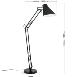 ORION Bachelor gulvlampe med justerbare led