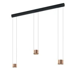 Impulse LED-hængelampe 3 lyskilde roséguld^BANKAMP Outlet