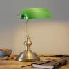Bankers klassisk bordlampe 42 cm grøn^Markslöjd Clearance