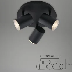 Briloner Banyo Splash loftspot, GU10, IP44 rund 3 lyskilder