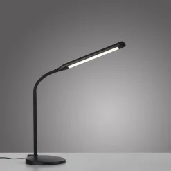 JUST LIGHT. GmbH BARE LYS. Elly LED-bordlampe, ABS, CCT, dæmpbar sort