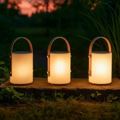 FH Lighting Bari LED-akku-lampe, solar, fjernbetjening