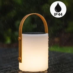 FH Lighting Bari LED-akku-lampe, solar, fjernbetjening