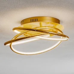 Barna - en gylden designet LED loftlampe^Globo Outlet