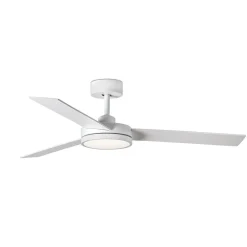 FARO BARCELONA Barth LED-loftventilator med lys, hvid