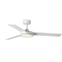 FARO BARCELONA Barth LED-loftventilator med lys, hvid