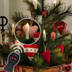 Konstsmide Christmas Batteridrevet juletræslys LED, hvid, 10 lyskilder