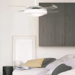 Beacon LED-loftventilator Fanaway Evo 1 hvid 121 cm støjsvag^Beacon Lighting New