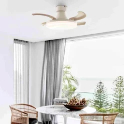 Beacon LED-loftventilator Fanaway Orbit hvid Ø 91 cm støjsvag^Beacon Lighting