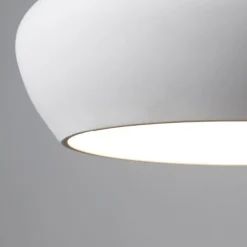 Beacon Lighting Beacon loftlampe Fjord, hvid, gips, Ø 28 cm, GX53