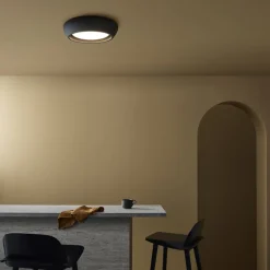 Beacon Lighting Loftlamper|Loftlamper>Beacon loftlampe Fjord, sort, gips, Ø 28 cm, GX53