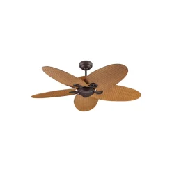 Beacon Lighting Loftventilatorer>Beacon loftventilator Fijian II, brun, Ø 132 cm, støjsvag