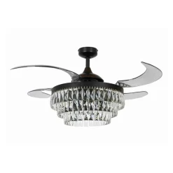 Beacon Lighting Beacon loftventilator med lys Fanaway Veil sort lydløs