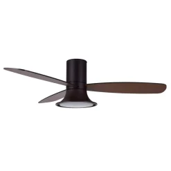 Beacon loftventilator med lys Flusso bronzefarvet lydløs^Beacon Lighting