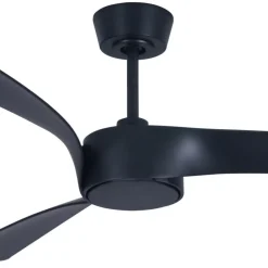 Beacon loftventilator med lys Line sort 132 cm støjsvag^Beacon Lighting Best