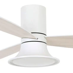 Beacon Lighting Beacon loftventilator med lys Flusso hvid Ø 132 cm støjsvag