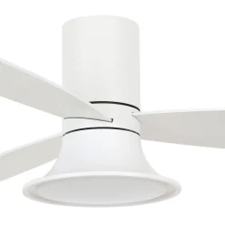 Beacon Lighting Beacon loftventilator med lys Flusso hvid Ø 132 cm støjsvag