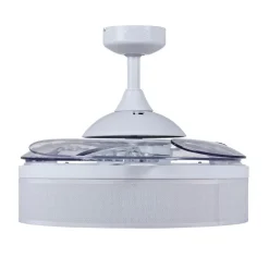 Beacon Lighting Beacon loftventilatorlampe Fanaway Fraser hvid/klar lydløs