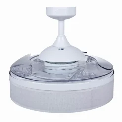 Beacon Lighting Beacon loftventilatorlampe Fanaway Fraser hvid/klar lydløs