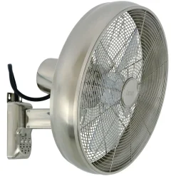 Beacon vægventilator Breeze kromfarvet/klar Ø 41 cm støjsvag^Beacon Lighting Sale