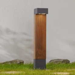 BEGA 84498 LED-gadelampe, grafit, kantet hoved