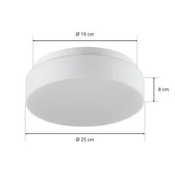 BEGA 50078 LED-loftlampe DALI 3.000K Ø25cm