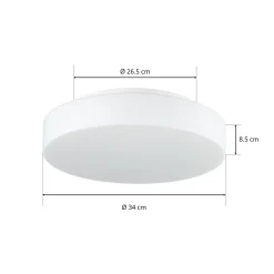 BEGA 50651 LED-loftlampe opalglas 3.000K Ø34cm