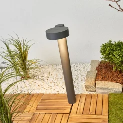 BEGA 77218K3 gadelampe, rund, grafit 3.000 K nede