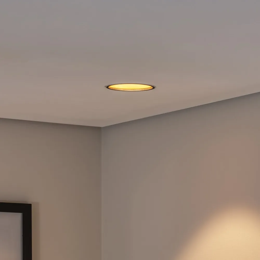 LED indbygget loftspot Studio Line, sort/messing, aluminium^BEGA Outlet