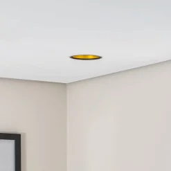 LED indbygget loftspot Studio Line, sort/messing, aluminium^BEGA Outlet