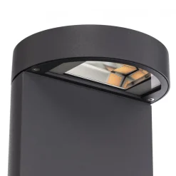 BEGA LED-sokkellampe 84749, grafit, støbt aluminium, glas