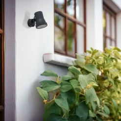 BEGA LED-spotlight 84951 K3, on/off, grafit, støbt aluminium