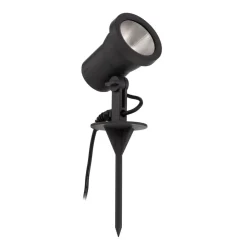 BEGA udendørs spotlampe 85009, grafit, støbt aluminium, stik