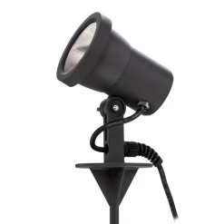 BEGA udendørs spotlampe 85009, grafit, støbt aluminium, stik