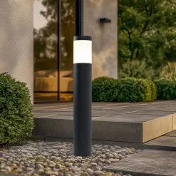 vejlampe 84417 K3, grafit, 3.000 K, støbt aluminium^BEGA Best