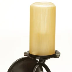 Bente væglampe, skærm i kerte-look^ORION Sale