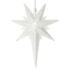 STAR TRADING Betlehem dekostjerne af metal, hvid