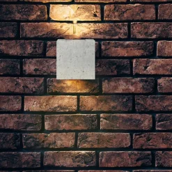 Betongrå LED udendørs væglampe Riak^Lucande Hot