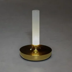 Biarritz LED-bordlampe, IP54, batteri, CCT, guld^Konstsmide Best