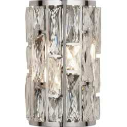 Searchlight Bijou væglampe med krystaller